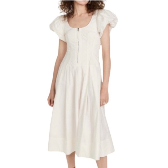 NWT Ulla Johnson Bone Malie Midi Dress - Picture 1 of 7